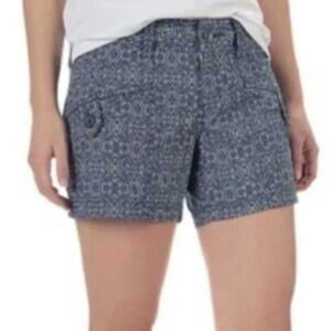 Marmot Shorts Diamond Print Casual Everyday Wear‎ Blue Size 14